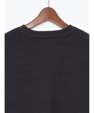 Te chichi パール&ウレタン刺繍ロゴニット チャコールグレー