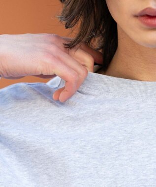 WEGO ポケット刺繍BIG　T（長袖） アッシュグレー