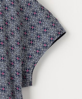 自由区 【洗える・XSサイズあり】アラベスクプリント  ワンピース ブーケンビリア