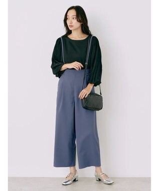 earth music&ecology ビット付きサロペット Blue