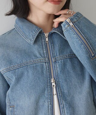 AMERICAN HOLIC WZIPデニムジャケット Light Indigo