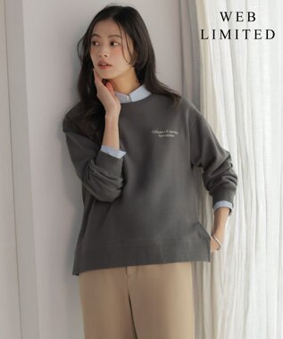 J.PRESS LADIES 【WEB限定】ロゴ裏毛 スウェット