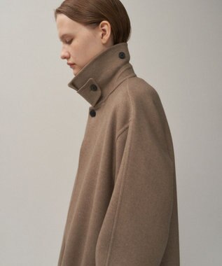 ATON SUPER 120S DOUBLE MELTON | バルマカーンコート TOP BROWN