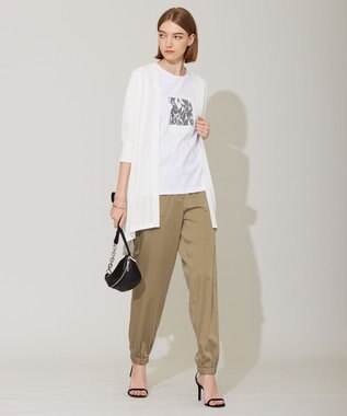 ICB 【洗える】 ロゴTEE カットソー オフホワイト系