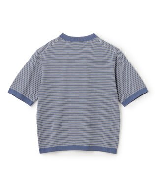 UNFILO MENS FINE MOVE クルーネック ニット [24年春夏商品] ブルーボーダー