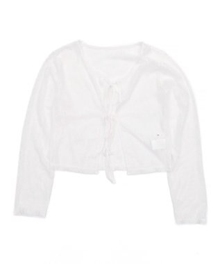 WEGO レースリボンカーディガン ホワイト
