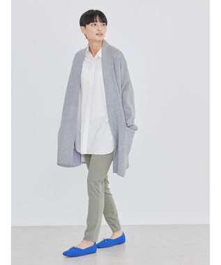 AMERICAN HOLIC バイカラーニットコーディガン Light Gray Mixture