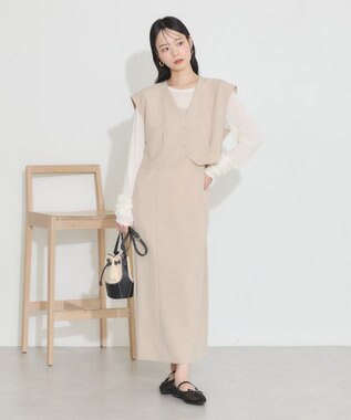 earth music&ecology ＳＥＴ２点ベスト＋キャミドレ