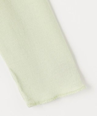 23区 【SLOW/一部店舗限定】シアーリブロンTEE クルーネック カットソー スモーキーグリーン系