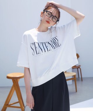 【UVカット/ストレッチ】ライトウェイト ロゴスウェット