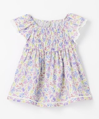 ANY KIDS 花柄 ブラウス オフホワイト系花柄