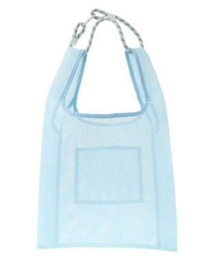 AMERICAN HOLIC ロープ付メッシュトートバッグ Sax