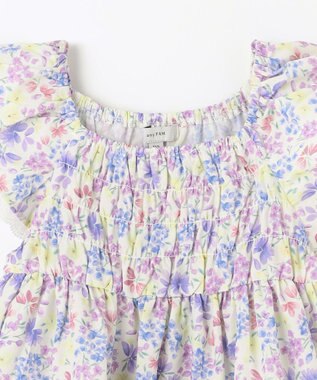 ANY KIDS 花柄 ブラウス オフホワイト系花柄