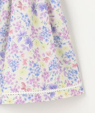 ANY KIDS 花柄 ブラウス オフホワイト系花柄