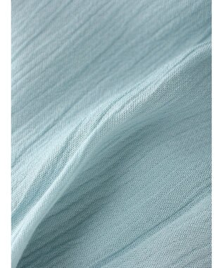 AMERICAN HOLIC 楊柳Ｗポケット開襟ワンピース Sax