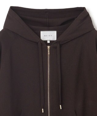 BEIGE， 【WEB限定・洗える】MONSTERA / フーデットニット Brown