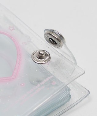 WEGO 【痛バ＆推し活グッズ】クリアハートIDフォトアルバムキーホルダー ライトパープル