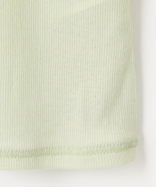 23区 【SLOW/一部店舗限定】シアーリブロンTEE クルーネック カットソー スモーキーグリーン系