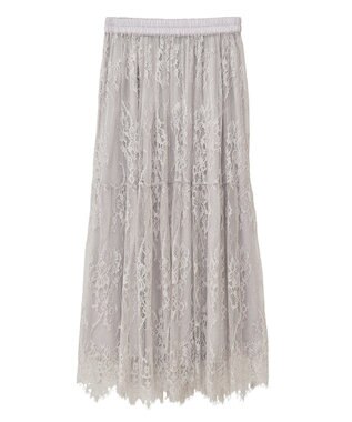 Green Parks ・ＥＬＥＮＣＡＲＥ　ＤＵＥ　レースティアードスカート Black