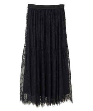 Green Parks ・ＥＬＥＮＣＡＲＥ　ＤＵＥ　レースティアードスカート Black