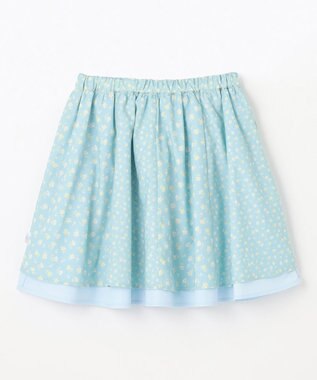 組曲 KIDS 【110-140㎝】フラワーパッチワークスカート サックスブルー系5