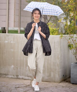 ANY フレンチスリーブロゴTシャツ オフ