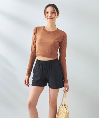  【Ocean Pacific】カップ付きラッシュガード　水着3点セット