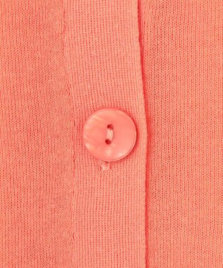 ANY L 【洗濯機可/アンチピリング/接触冷感】シアークルーネックカーディガン オレンジ