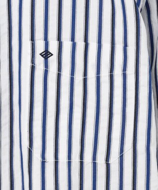 JOSEPH ABBOUD 【キングサイズ・吸水速乾・イージーケア】ソアロンストライプシャツ サックスブルー系1