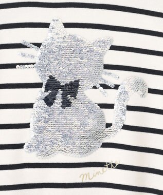 ANY KIDS ミラクルスパンコール Tシャツ ボーダー