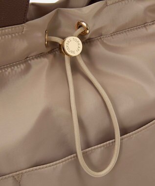 TOPKAPI 【TREASURE TOPKAPI】ナイロン パターンベルト付き 2way トートバッグ / 8ポケット ベージュ