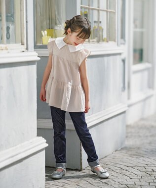 組曲 KIDS 【110-140㎝】ティアード チュニック ベージュ