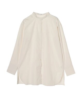 Green Parks レイヤードアソート柄シャツチュニック Off White