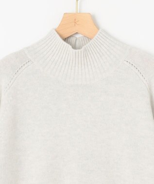 組曲 【8色展開・WEB限定】ウールカシミヤミックス ハイネック ニット シルバーグレー系9