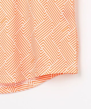 23区GOLF 【WOMEN】「HYGRA」幾何柄清涼カットソー オレンジ系5