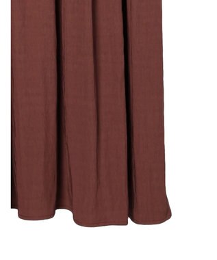 Green Parks ローウエスト切替開襟シャツワンピース Terracotta