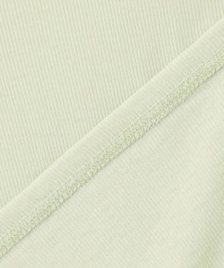 23区 【SLOW/一部店舗限定】シアーリブロンTEE クルーネック カットソー スモーキーグリーン系