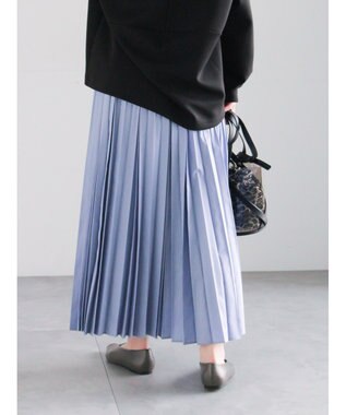 Te chichi プリーツロングスカート ブルー