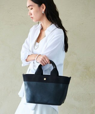 TOPKAPI 【人気色が限定復活！】【Breath TOPKAPI】RIPPLE リプル トート バッグ M（ショルダー付き） ブラック