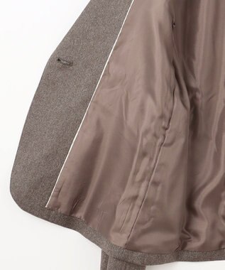 J.PRESS LADIES 【セットアップ対応】ウールストレッチツイード テーラード ジャケット ダークブラウン系