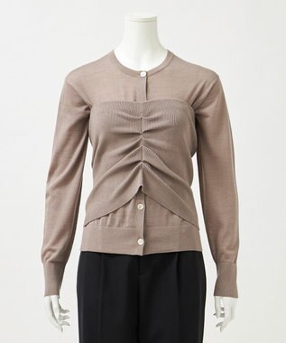 23区 L 【エステータ】ビスチェカーディガン ブラウン系