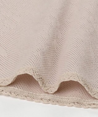 Wing カップ付きインナー 綿100％(身生地) さらっと快適 【綿100％ メッシュタイプ】 ブラトップ 3分袖 半袖 EL6385 ウイング／ワコール ブラウン