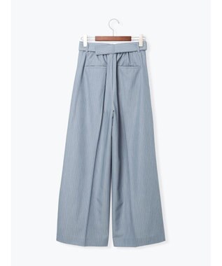 Te chichi ピンストライプタックワイドパンツ ブルー