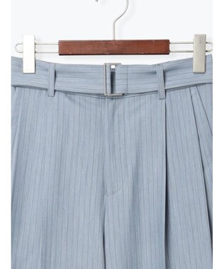 Te chichi ピンストライプタックワイドパンツ ブルー