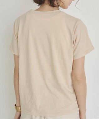 WEGO 【ANGIE VINTAGE】スラブ天竺ロゴプリントTシャツ ライトベージュ