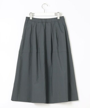 J.PRESS LADIES 【WEB限定カラーあり・洗える】ライトタフタ フレアー スカート ダークグリーン系