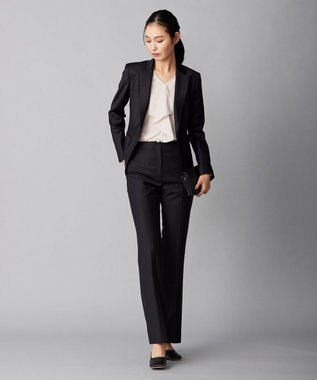 ICB 【洗える】BackSatinAmunzen フリルブラウス ピンク系