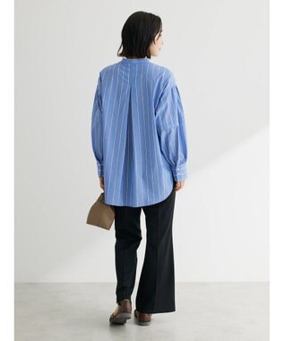 Green Parks ボリュームタックブラウス Stripe