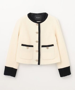 GRACE CONTINENTAL ウールパイルジャケット キナリ