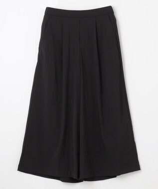 ANY 【UVケア/接触冷感/洗濯機可/ウエストゴム】清涼リラックスクロップドパンツ ブラック